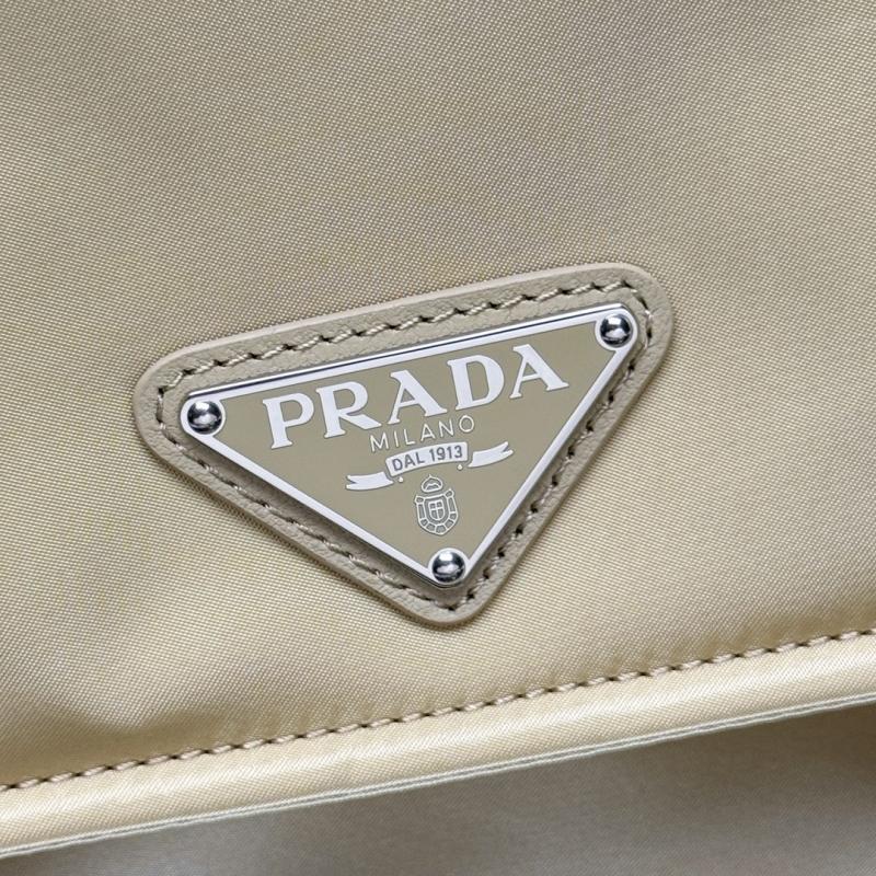 Prada Small padded Re-Nylon shoulder bag Beige 1BD313