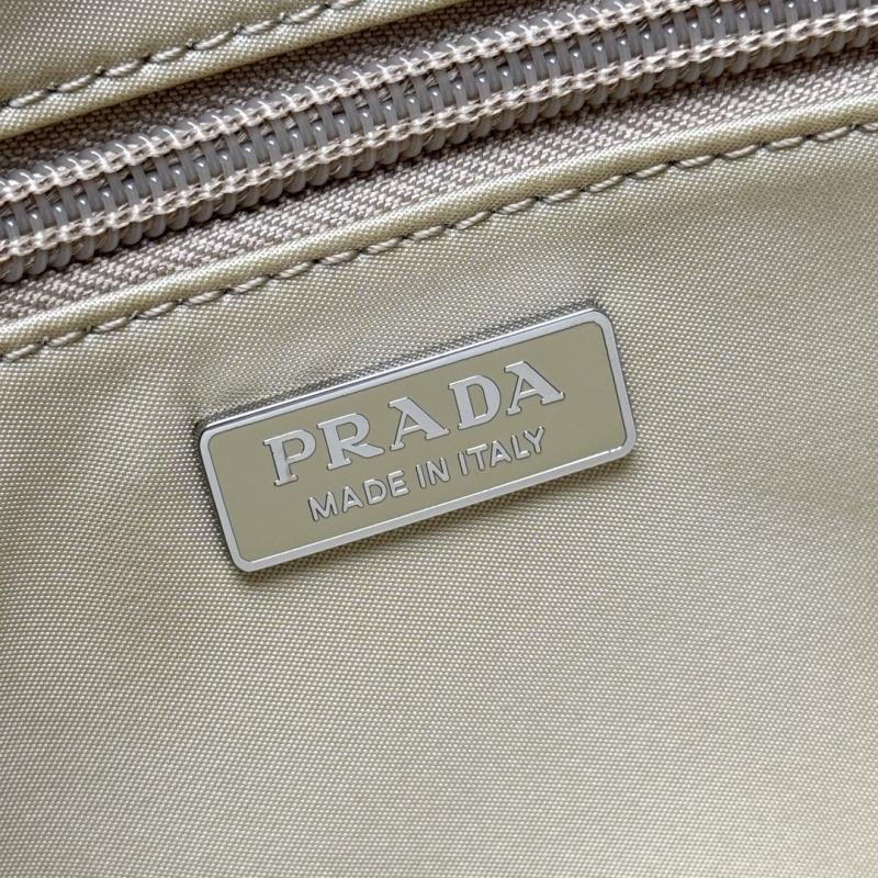 Prada Small padded Re-Nylon shoulder bag Beige 1BD313