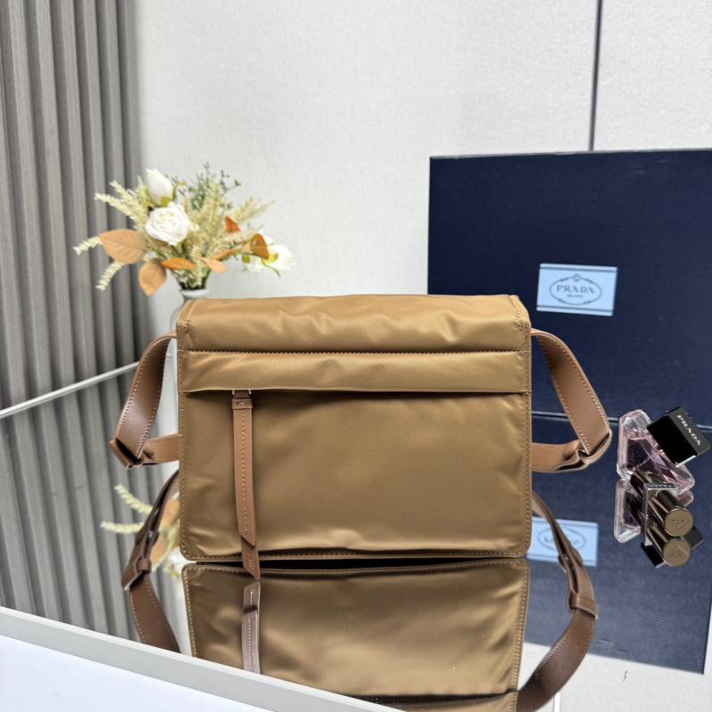 Prada Small padded Re-Nylon shoulder bag Brown 1BD313