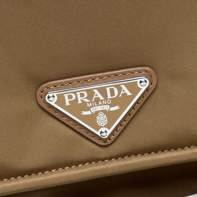 Prada Small padded Re-Nylon shoulder bag Brown 1BD313