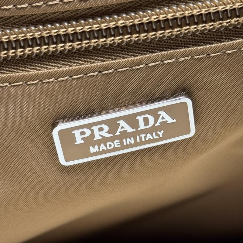 Prada Small padded Re-Nylon shoulder bag Brown 1BD313