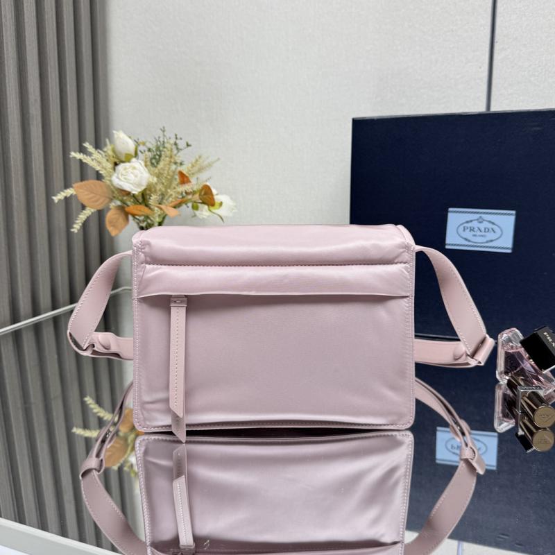 Prada Small padded Re-Nylon shoulder bag Pink 1BD313