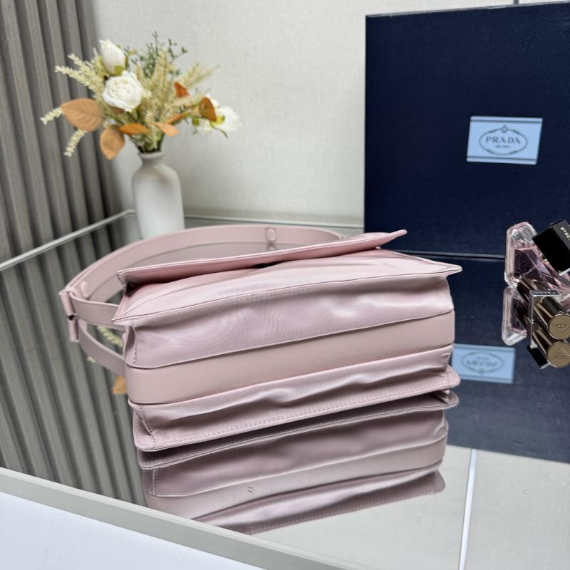 Prada Small padded Re-Nylon shoulder bag Pink 1BD313