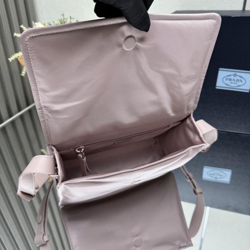 Prada Small padded Re-Nylon shoulder bag Pink 1BD313