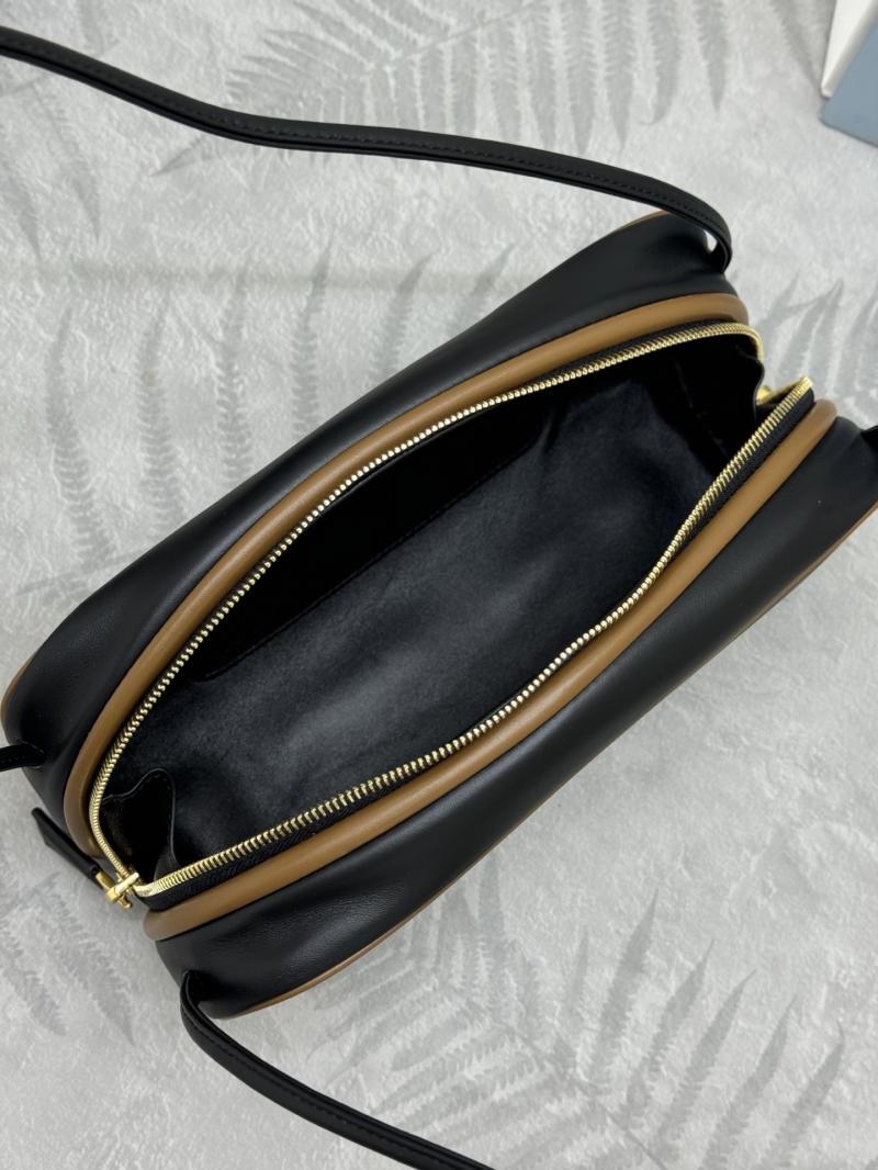 Prada Swing Leather shoulder bag Black 1BC249