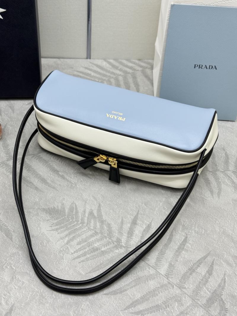 Prada Swing Leather shoulder bag Blue 1BC249