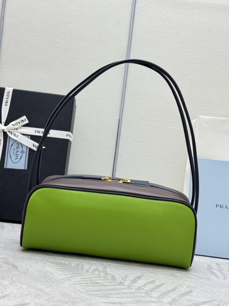 Prada Swing Leather shoulder bag Green 1BC249