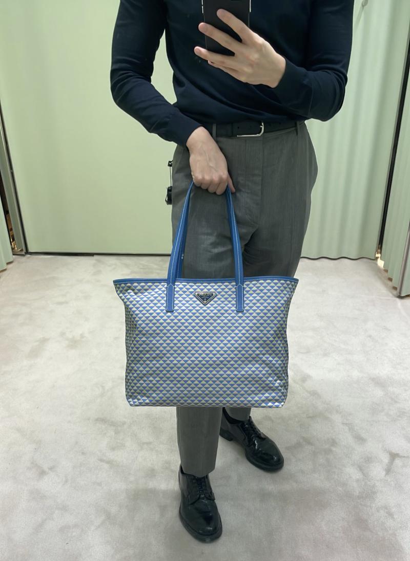 Prada Tote bag Blue 1BG552