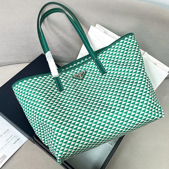 Prada Tote bag Green 1BG552