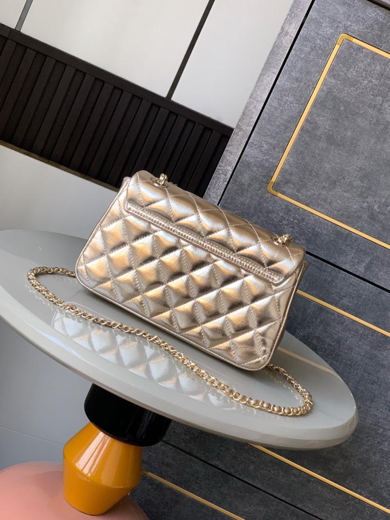 Small Chanel Flap Bag Gold AS54850