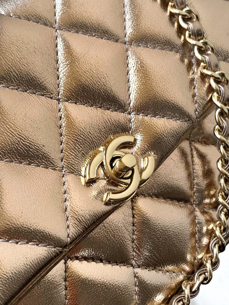 Small Chanel Flap Bag Gold AS54850