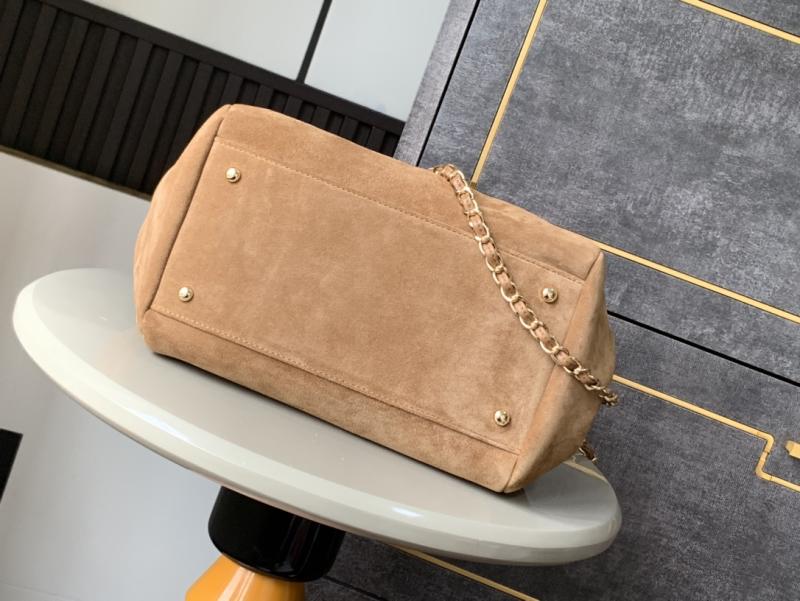 Small Chanel Vintage CC Accordion Bag Brown AS2020