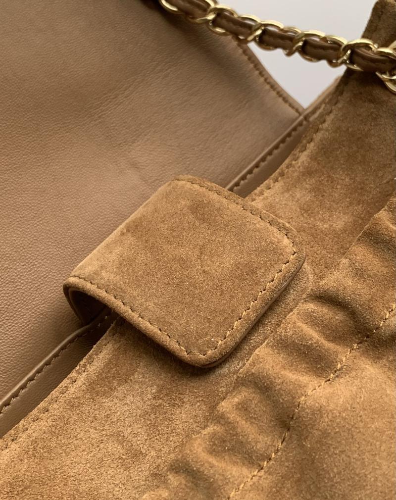 Small Chanel Vintage CC Accordion Bag Brown AS2020