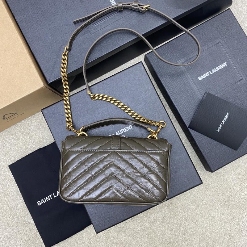 YSL College Mini Chain Bag Green 779430