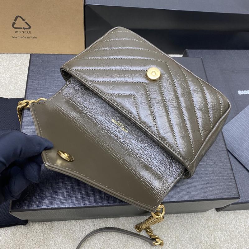 YSL College Mini Chain Bag Green 779430