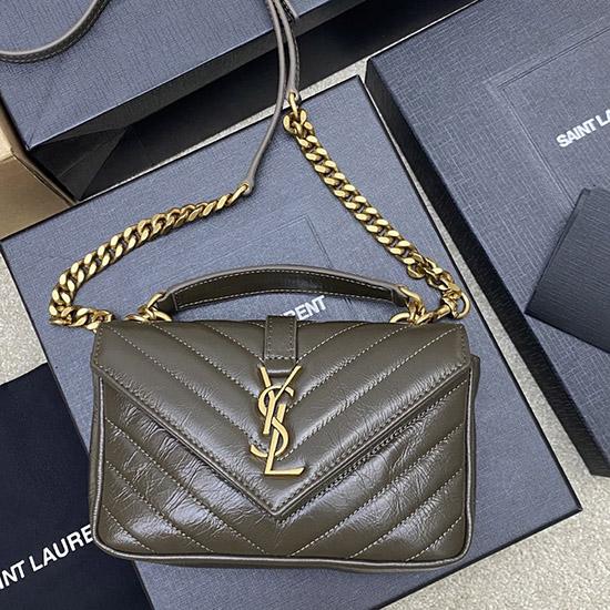 YSL College Mini Chain Bag Green 779430