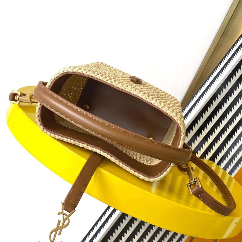 YSL Mini Le 37 Raffia Bucket Bag 749036