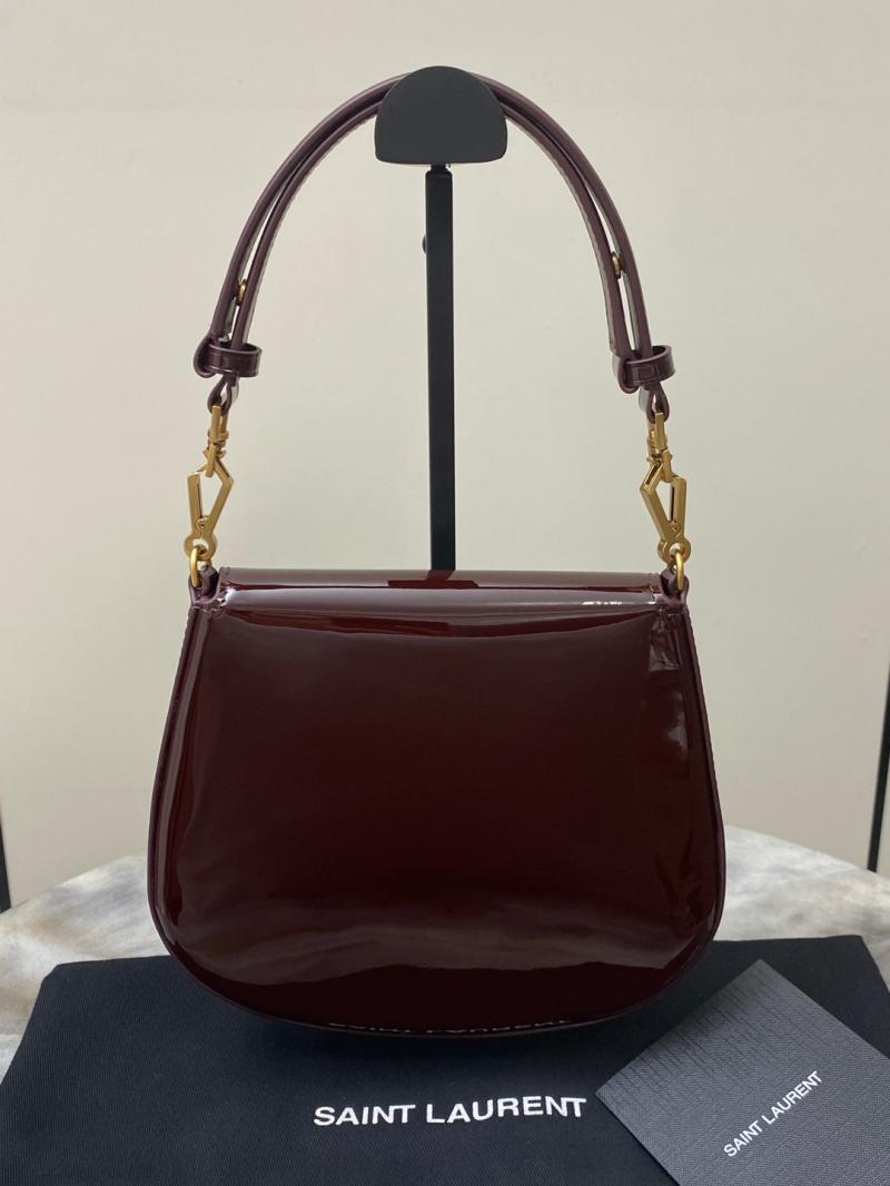 YSL Voltaire Top Handle Burgundy 800846