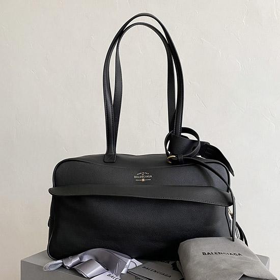 Balenciaga Carrie Medium Bowling Bag Black 826425