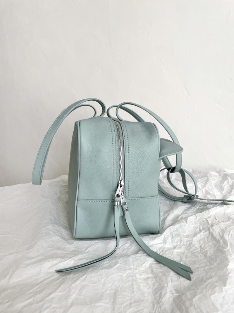 Balenciaga Carrie Medium Bowling Bag Mineral Green 826425
