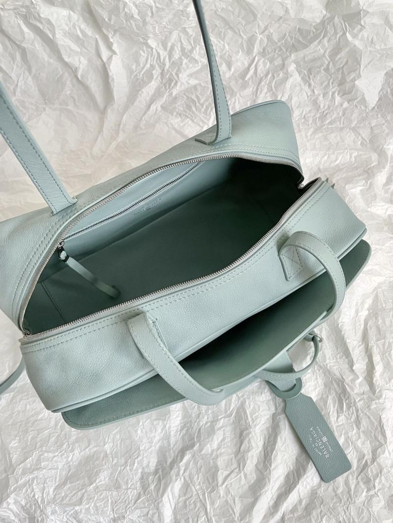 Balenciaga Carrie Medium Bowling Bag Mineral Green 826425