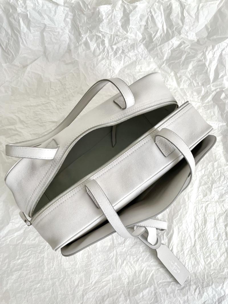 Balenciaga Carrie Medium Bowling Bag White 826425