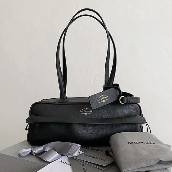 Balenciaga Carrie Small Bowling Bag Black 832920