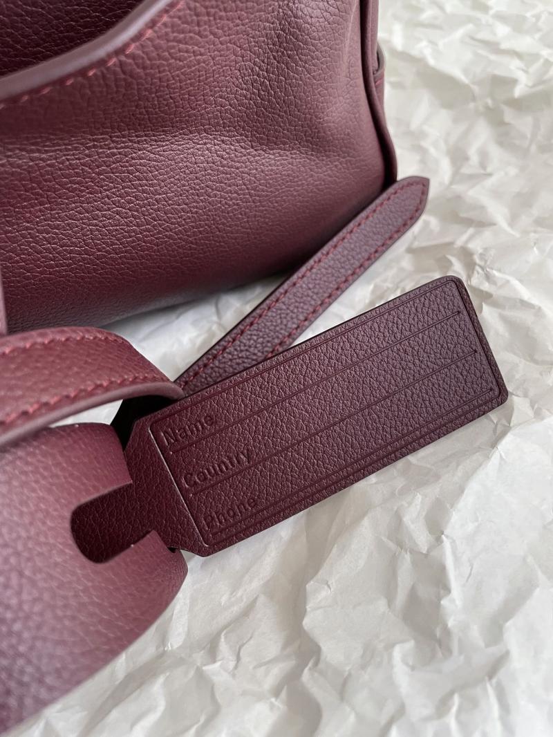 Balenciaga Carrie Small Bowling Bag Burgundy 832920