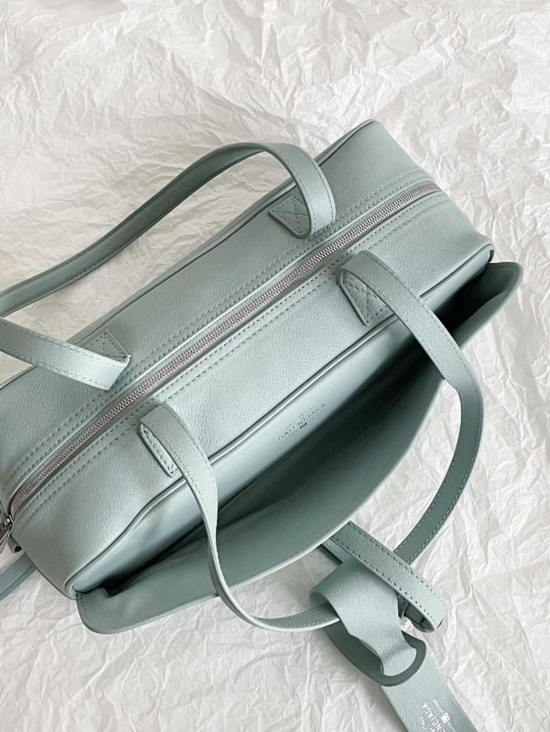 Balenciaga Carrie Small Bowling Bag Mineral Green 832920