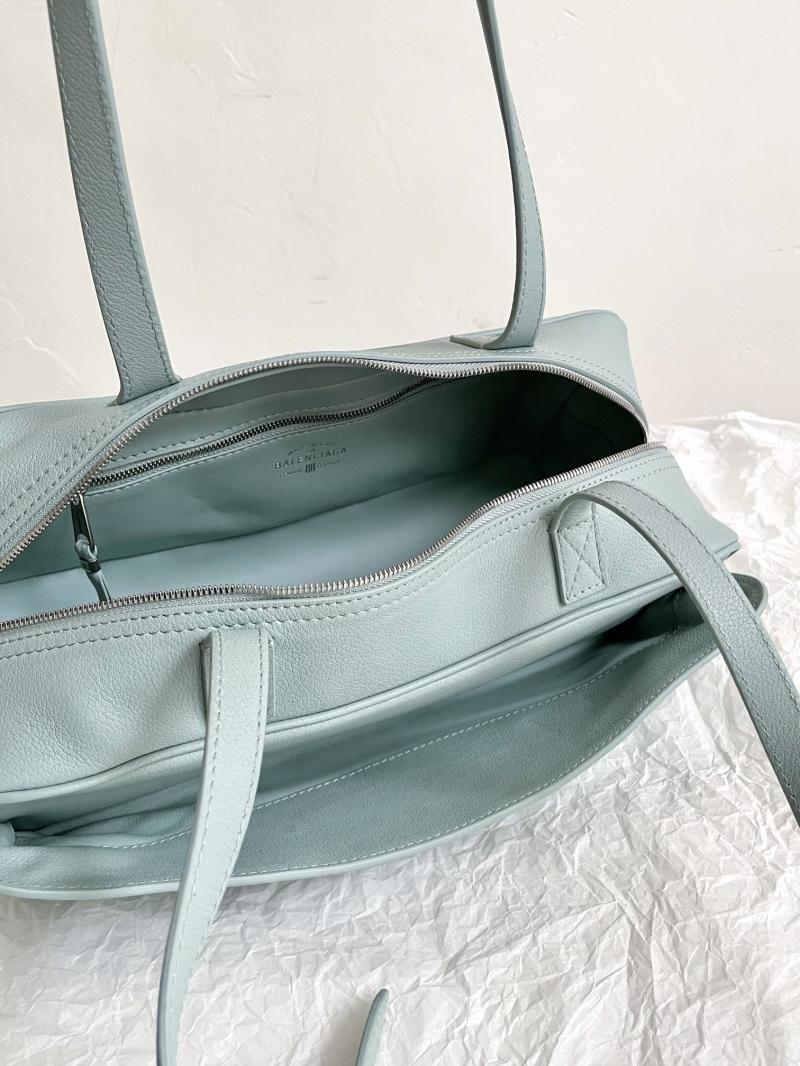 Balenciaga Carrie Small Bowling Bag Mineral Green 832920