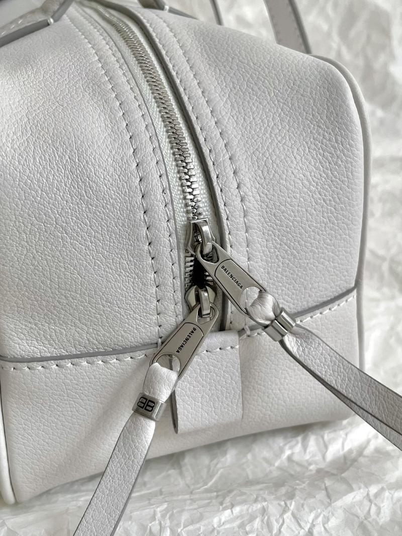 Balenciaga Carrie Small Bowling Bag White 832920