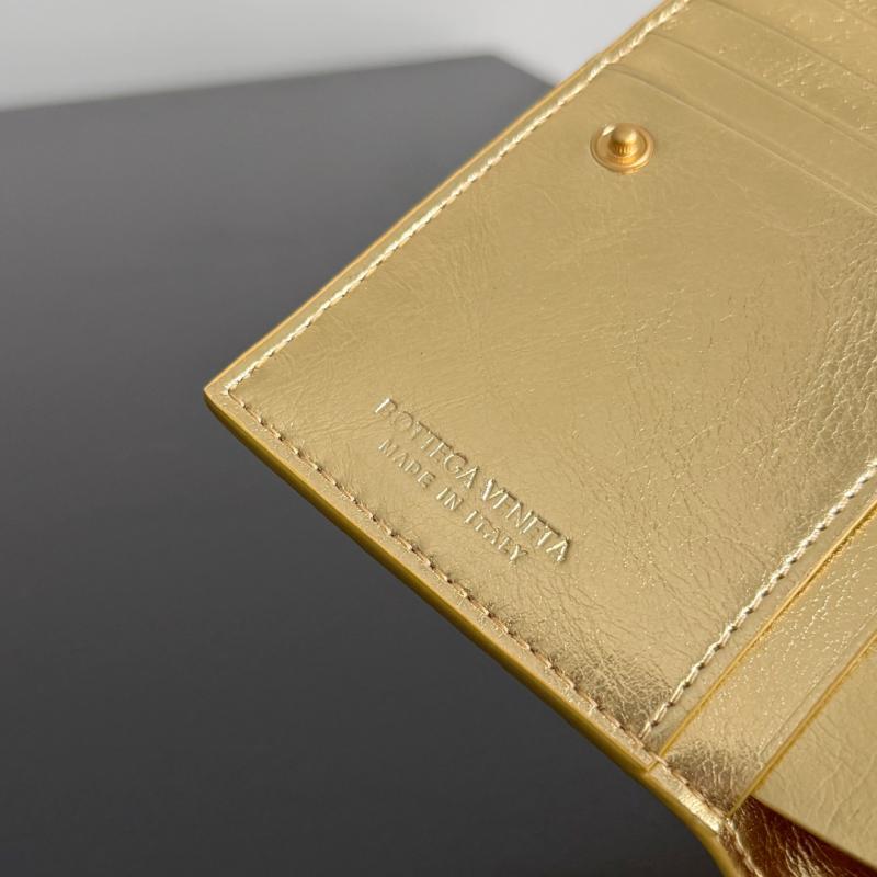 Bottega Veneta Wallet Gold 667468