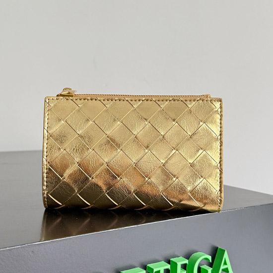 Bottega Veneta Wallet Gold 667468