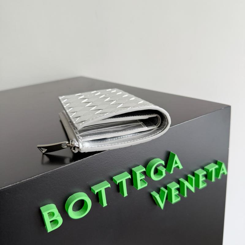 Bottega Veneta Wallet Silver 667468