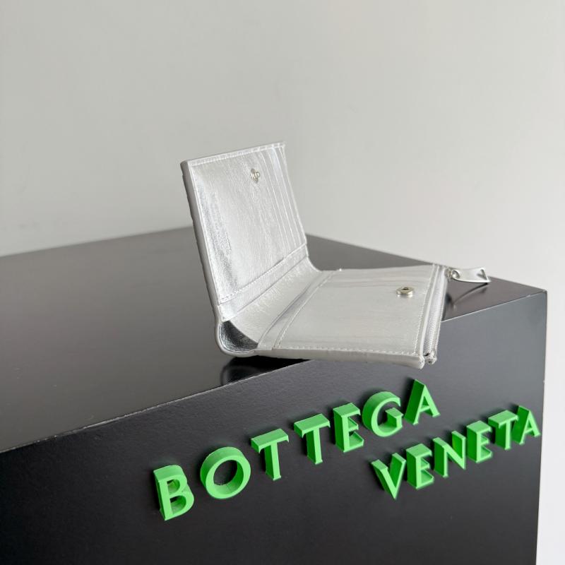 Bottega Veneta Wallet Silver 667468