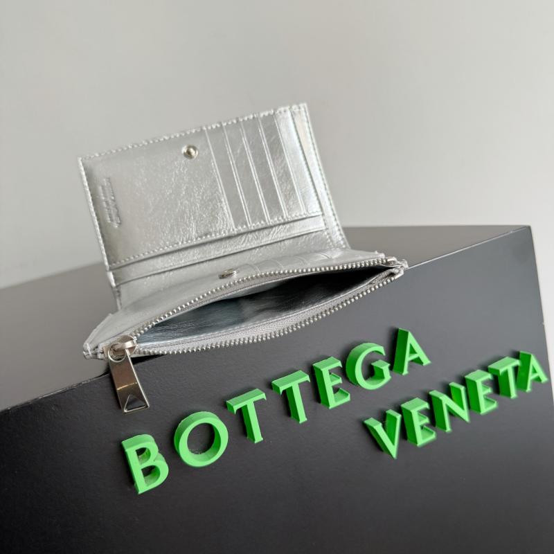 Bottega Veneta Wallet Silver 667468