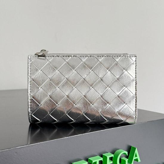 Bottega Veneta Wallet Silver 667468