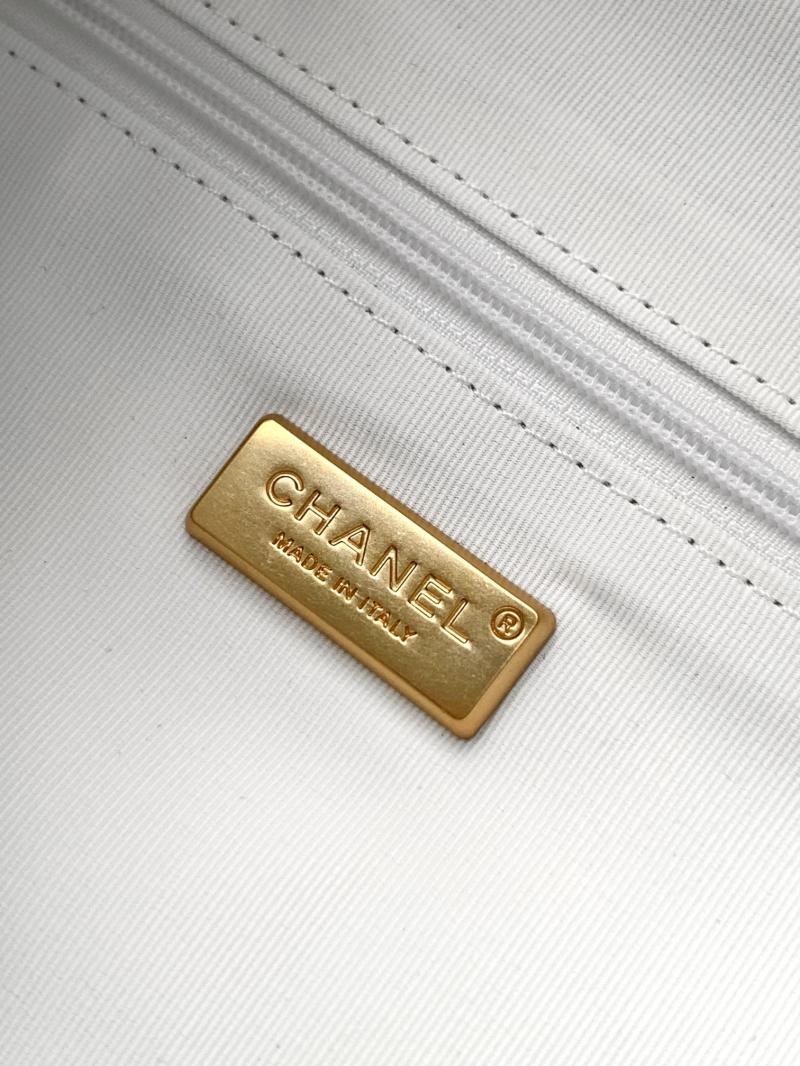 Chanel Calfskin Hobo Bag White AS0423