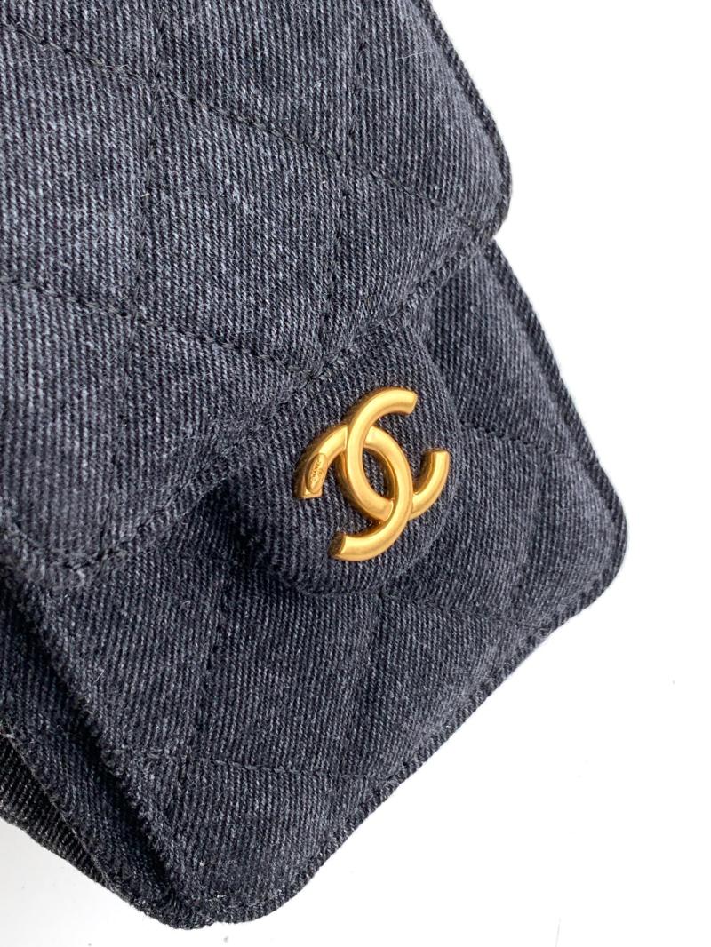 Chanel Denim 25 Mini Handbag Black AS5292