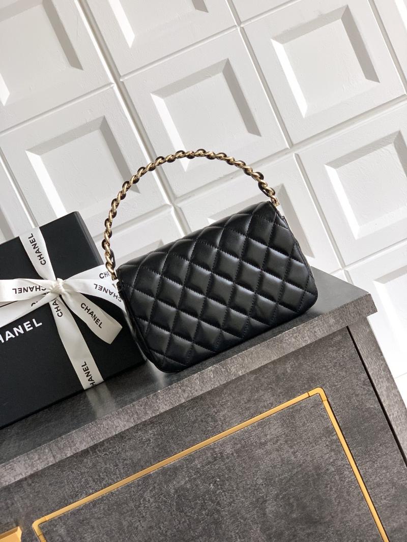 Chanel Lambskin Clutch Black AS2506