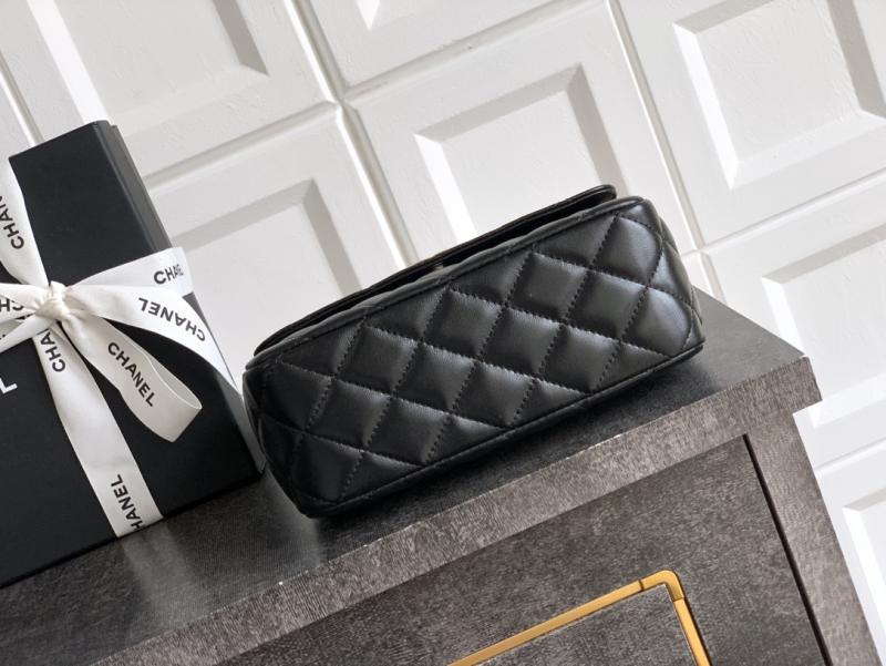 Chanel Lambskin Clutch Black AS2506