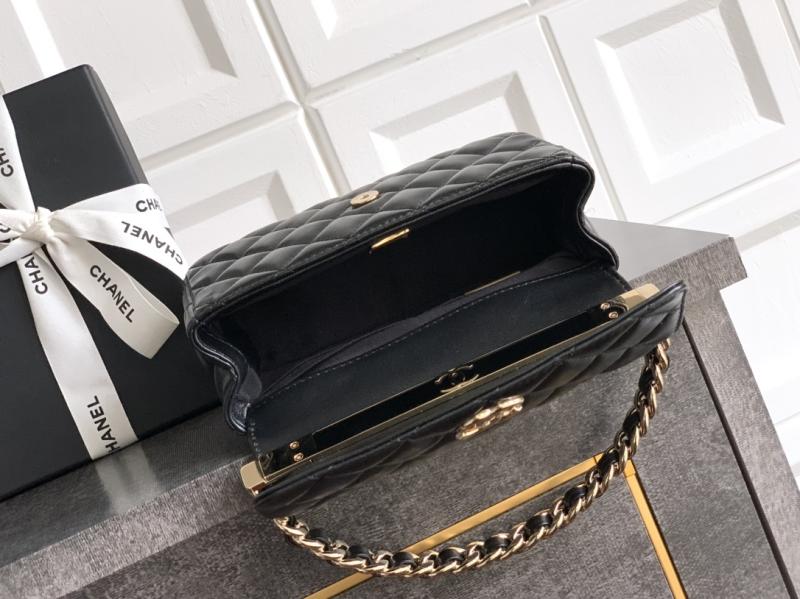 Chanel Lambskin Clutch Black AS2506