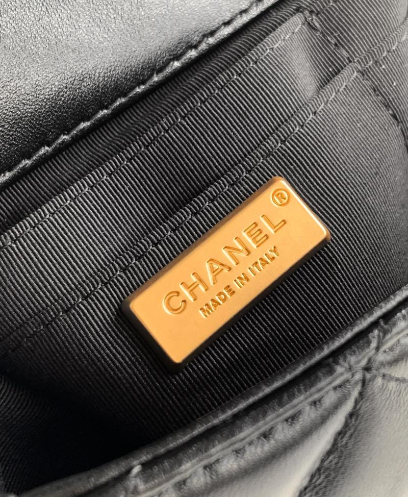 Chanel Lambskin Clutch Black AS2506