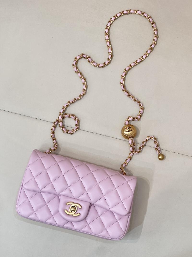 Chanel Lambskin Flap Bag Pink AS1787
