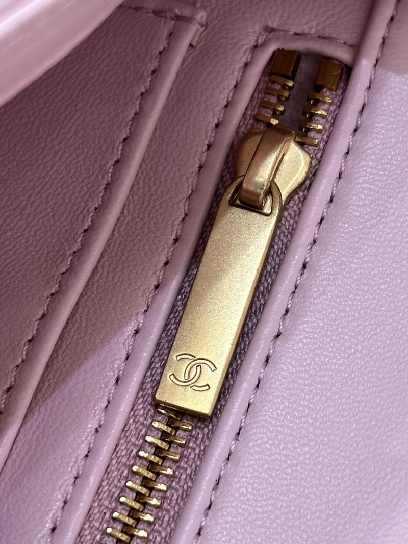 Chanel Lambskin Flap Bag Pink AS1787