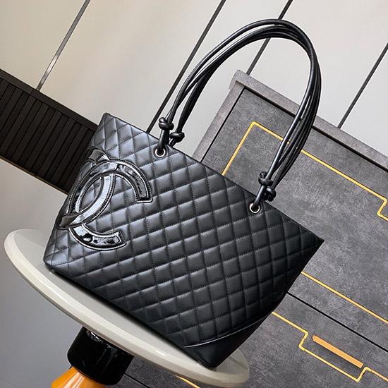 Chanel Large Cambon Ligne Tote Black AS6337