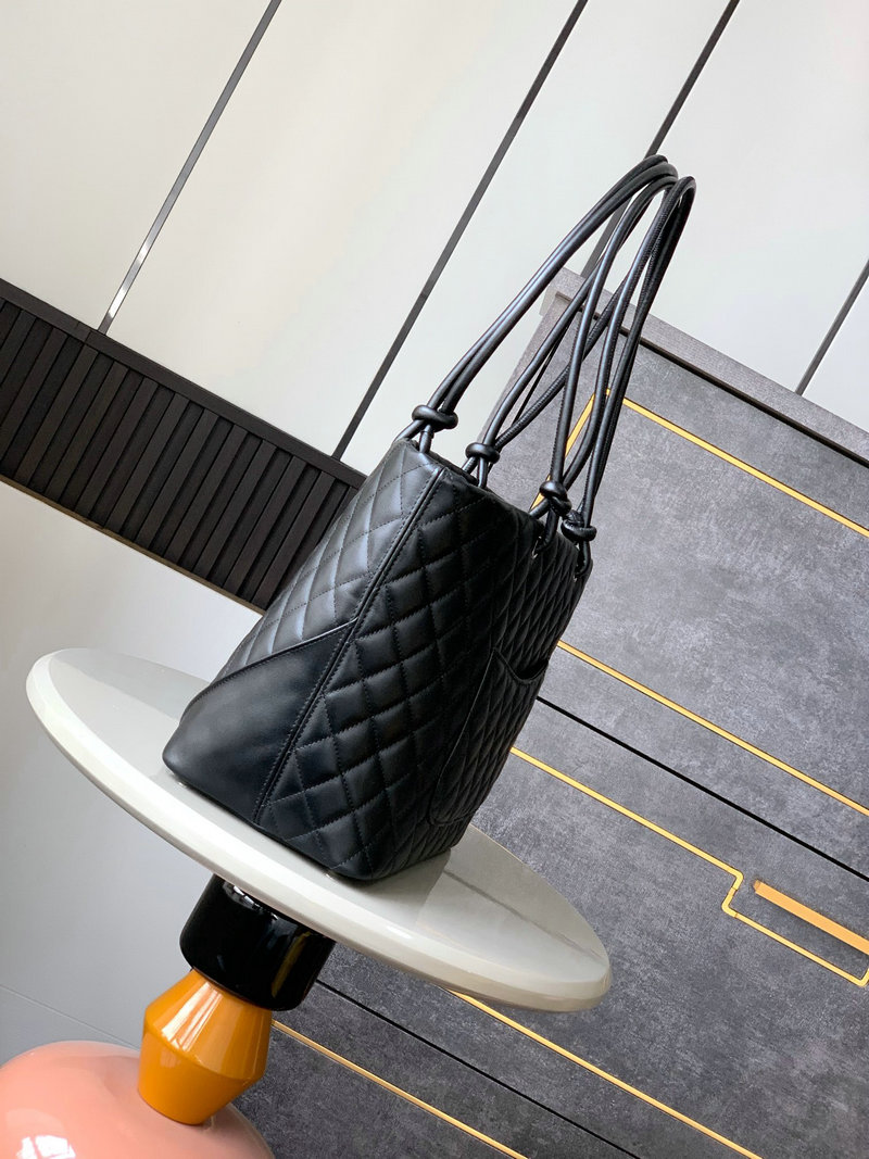 Chanel Large Cambon Ligne Tote Black and White AS6337