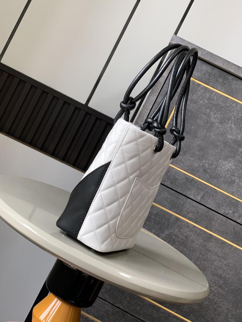 Chanel Mini Cambon Ligne Tote White AS6335