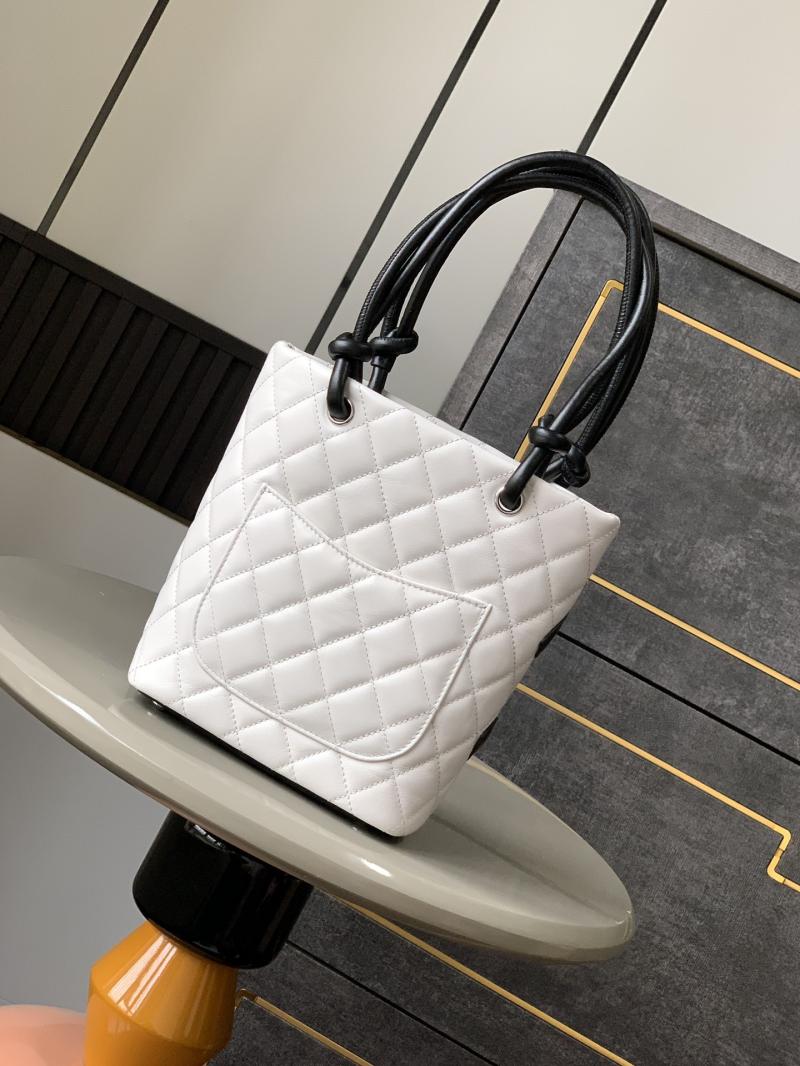 Chanel Mini Cambon Ligne Tote White AS6335
