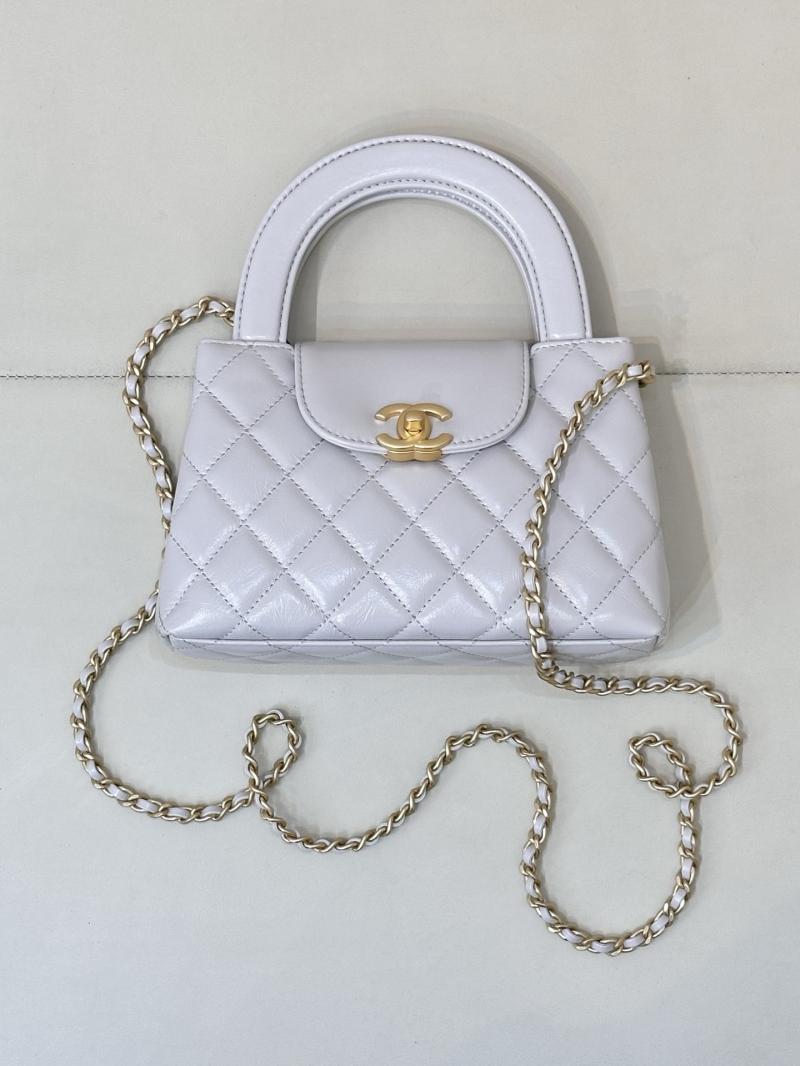 Chanel Mini Kelly Shopping Bag Light Grey AS4416